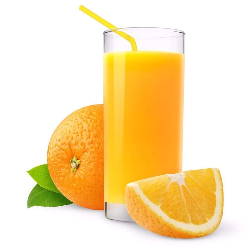 foto de um suco de laranja