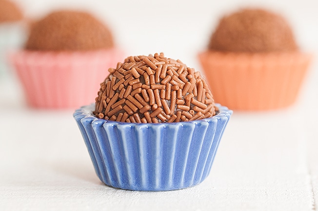 foto de três brigadeiros